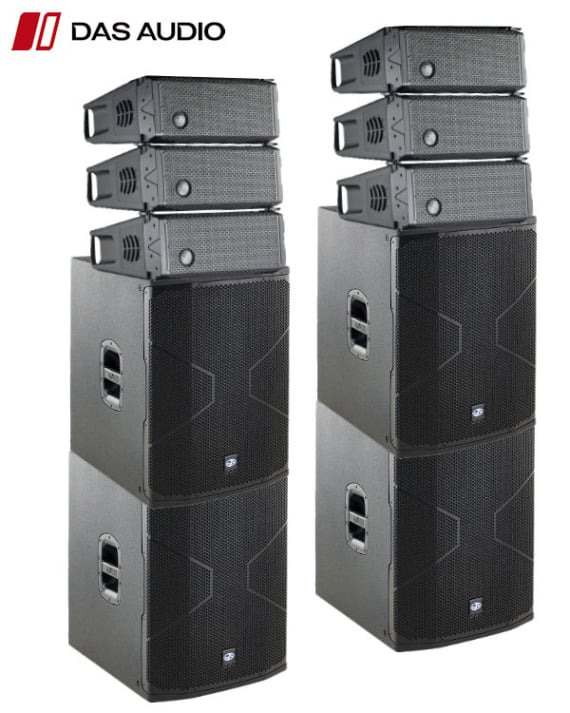 Vermietung von DAS Audio Event Line Array Stack  PA-System auf Mallorca