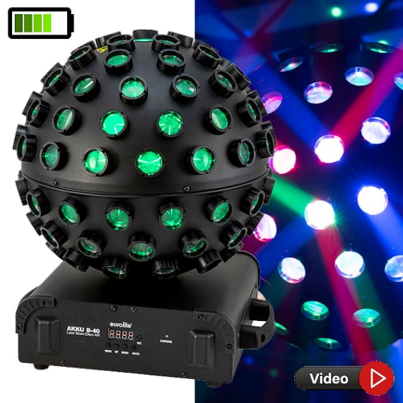 Vermietung und Verleih von Eurolite Akku B40 Air  - Batterie LED & Laser auf Mallorca