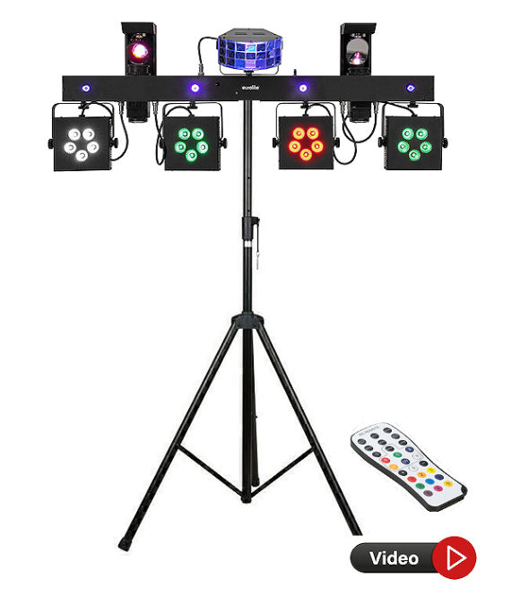 Rent hi-power LED lighting systems for parties, disco and events in Mallorca