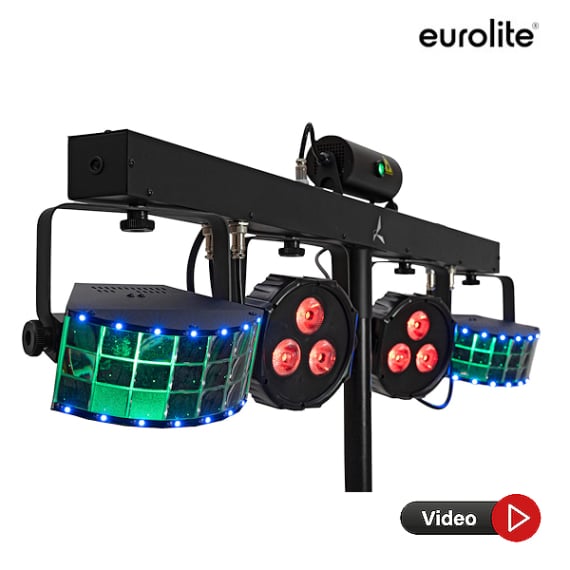 Vermietung und Verleih von Eurolite Lichtsystemen für Party, Disco und Event auf Mallorca
