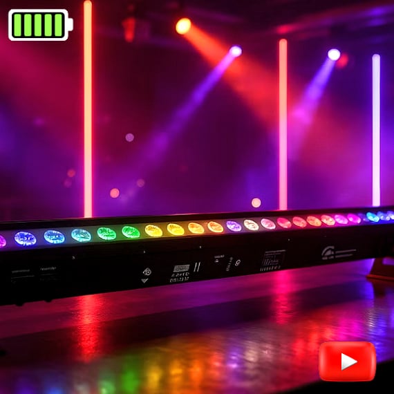 Vermietung und Verleih von FOS Luminus Akku Bar - Batterie Floor Bar auf Mallorca