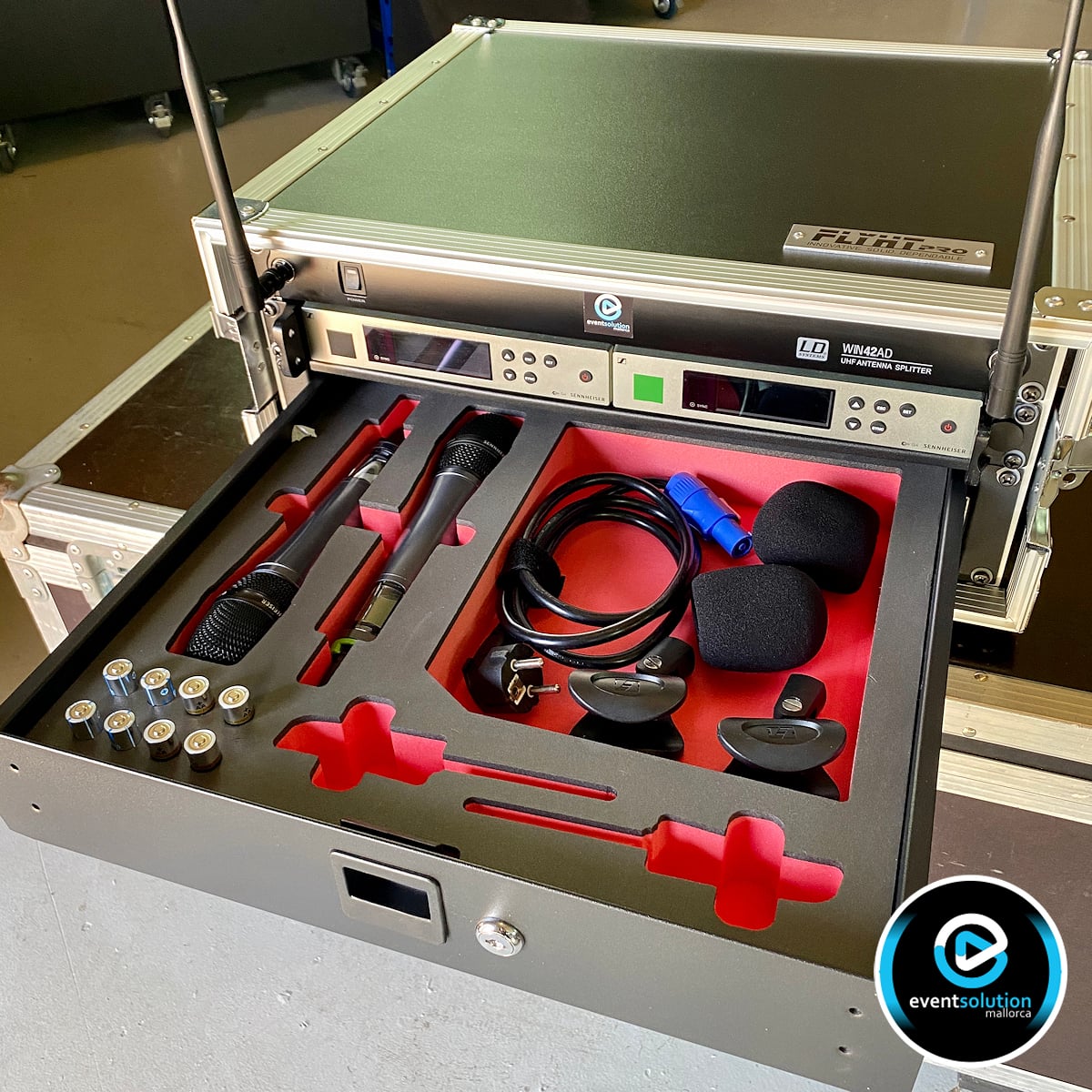 Vermietung von Sennheiser EW100 G4 Funkmikrofonsystem mit Handsender 935S auf Mallorca