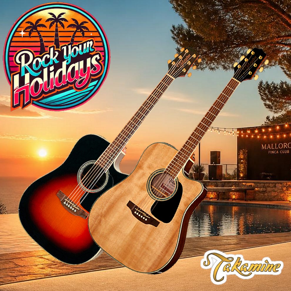 Vermietung von Takamine Western-Gitarren für den Finca Urlaub auf Mallorca