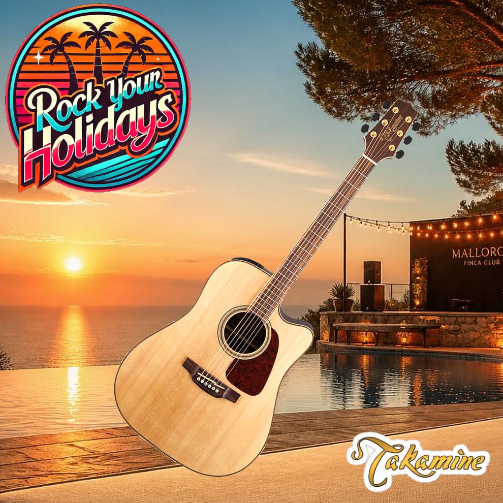 Vermietung von Takamine Western-Gitarren für den Finca Urlaub auf Mallorca