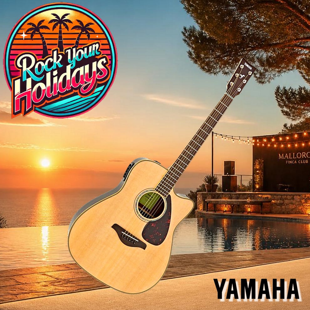 Vermietung von Yamaha Western-Gitarren für den Finca Urlaub auf Mallorca
