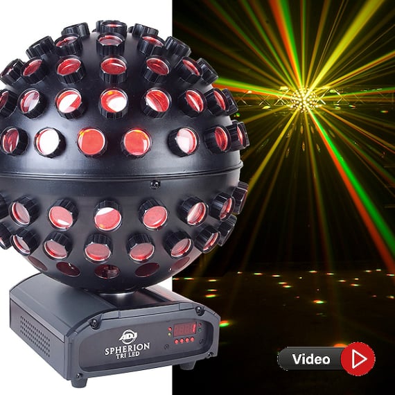 Rent ADJ Spherion LED mirror ball light effect in Mallorca