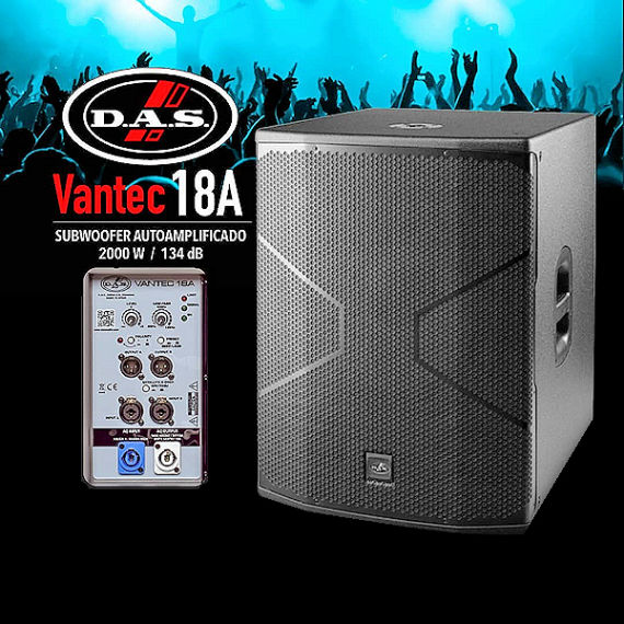 Hire - rental of DAS Audio Vantec 18A active PA Subwoofer in Mallorca