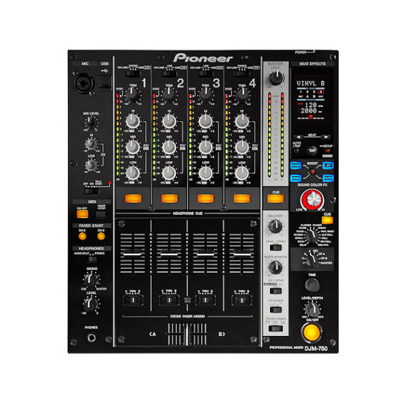 DJ equipment rental on Mallorca - DJM-750 DJ mixer in Mallorca