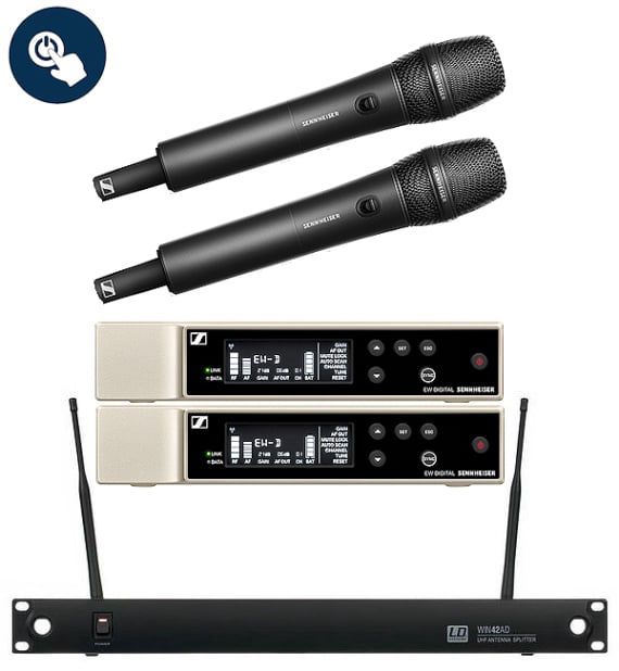 Hire Sennheiser EW digital wireless microphones for weddings, parties & events in Mallorca