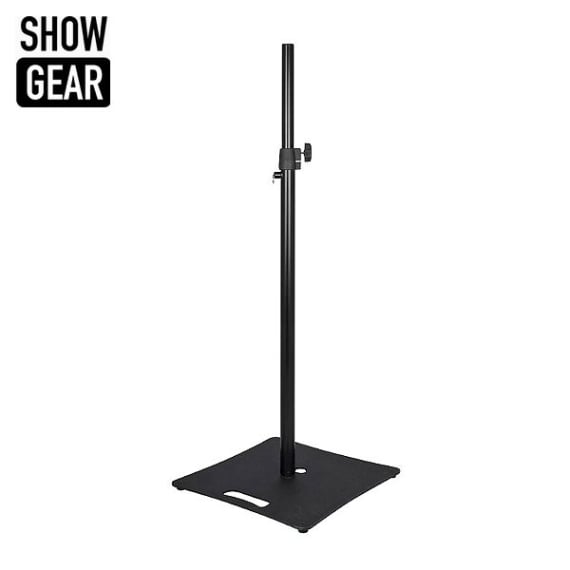 Rental of Showgear speaker stand with base plate for weddings and events in Mallorca