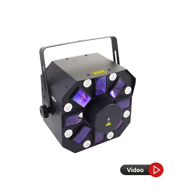 Vermietung und Verleih Showtec Dominator LED & Laser Lichteffekt auf Mallorca