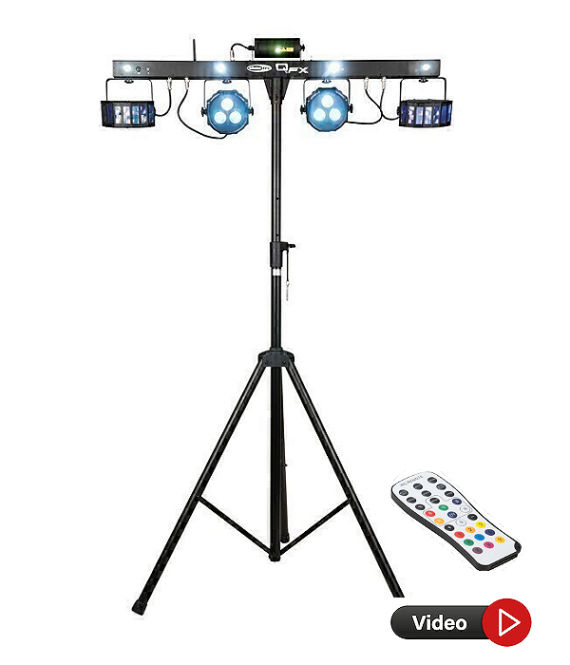 Rent Showtec multi effect LED lighting systems for parties, disco and events in Mallorca