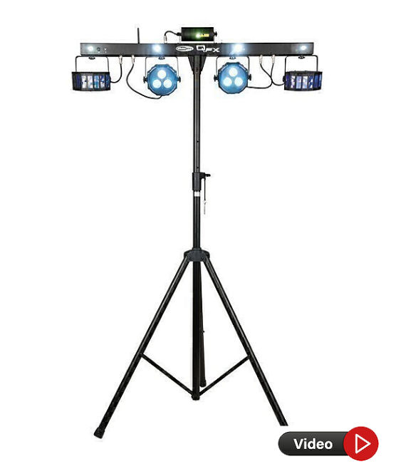 Vermietung und Verleih von Showtec QFX Lichtsystemen für Party, Disco und Event auf Mallorca