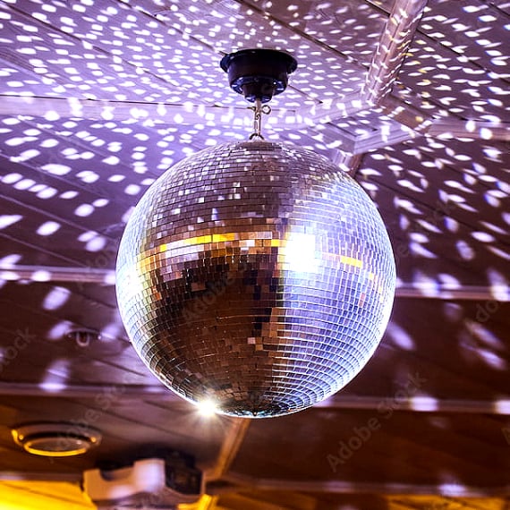 Rent Showgear mirror ball set in Mallorca