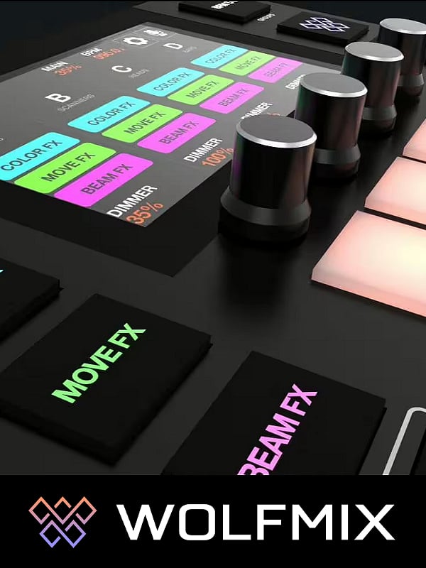 Rental of Wolfmix DMx Controller in Mallorca