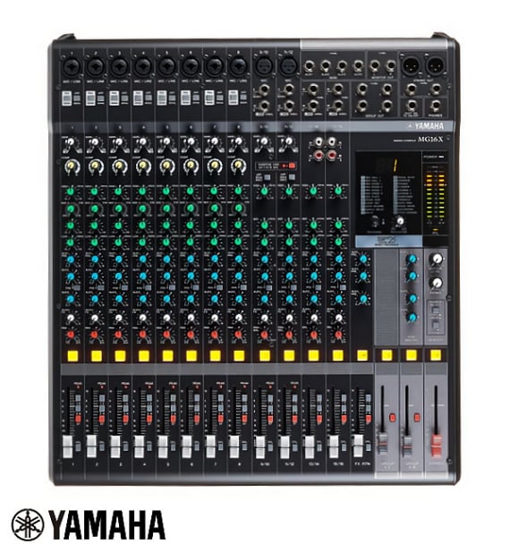 Hire Yamaha MG16X analog live mixing console for weddings, parties & events in Mallorca